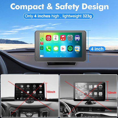 Upgrade Your Drive: PASLDA's 2025 Wireless CarPlay Screen for Android & iPhone - The Ultimate Portable Car Play Adapter for Seamless In-Car Entertainment!