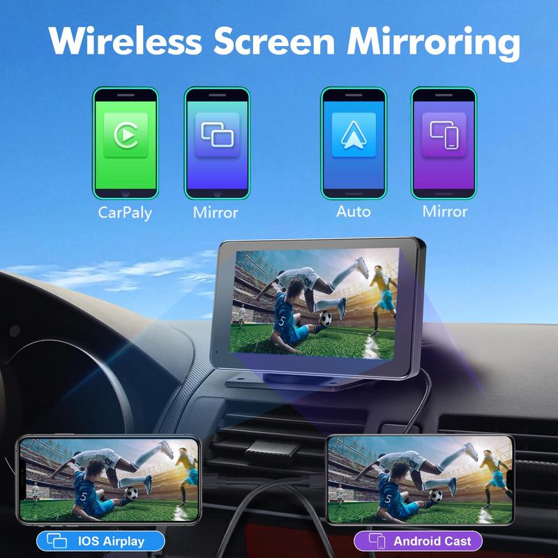 Upgrade Your Drive: PASLDA's 2025 Wireless CarPlay Screen for Android & iPhone - The Ultimate Portable Car Play Adapter for Seamless In-Car Entertainment!